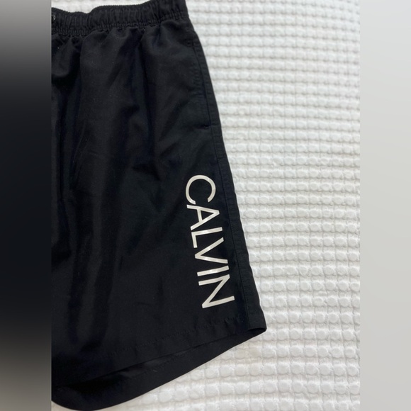 Calvin Klein Men's Elastic Waist Quick Dry Swim Trunk - Picture 6 of 13